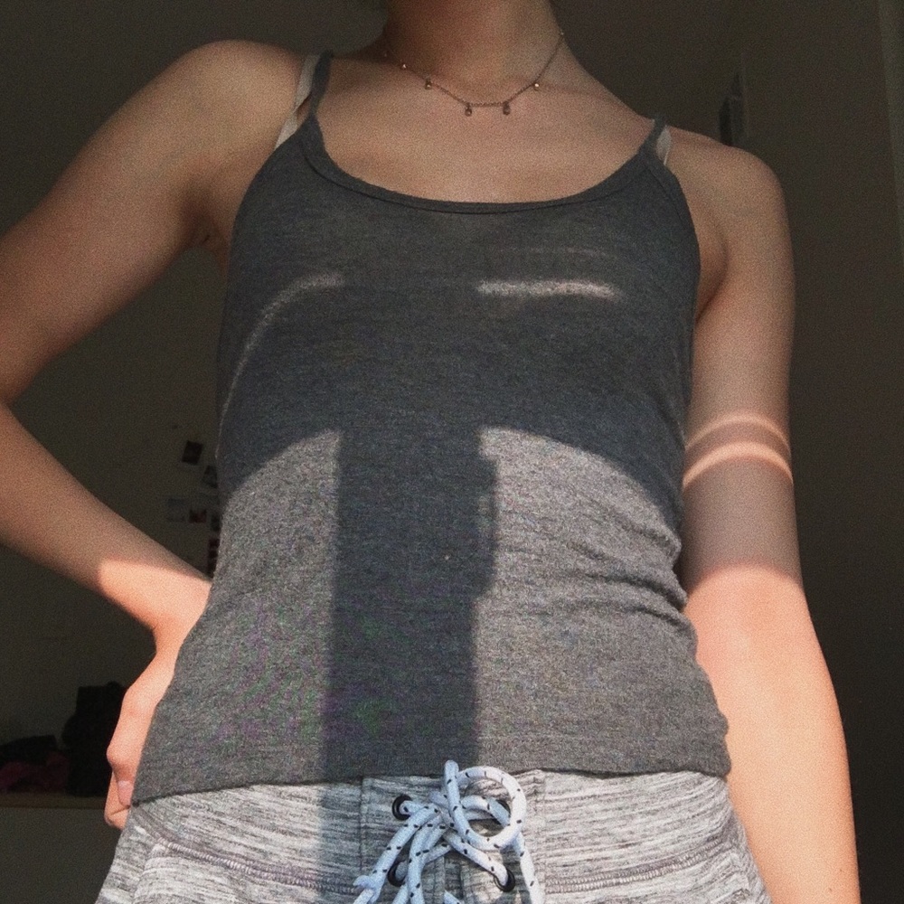 brandy melville grey tank top - Picture 1 of 2